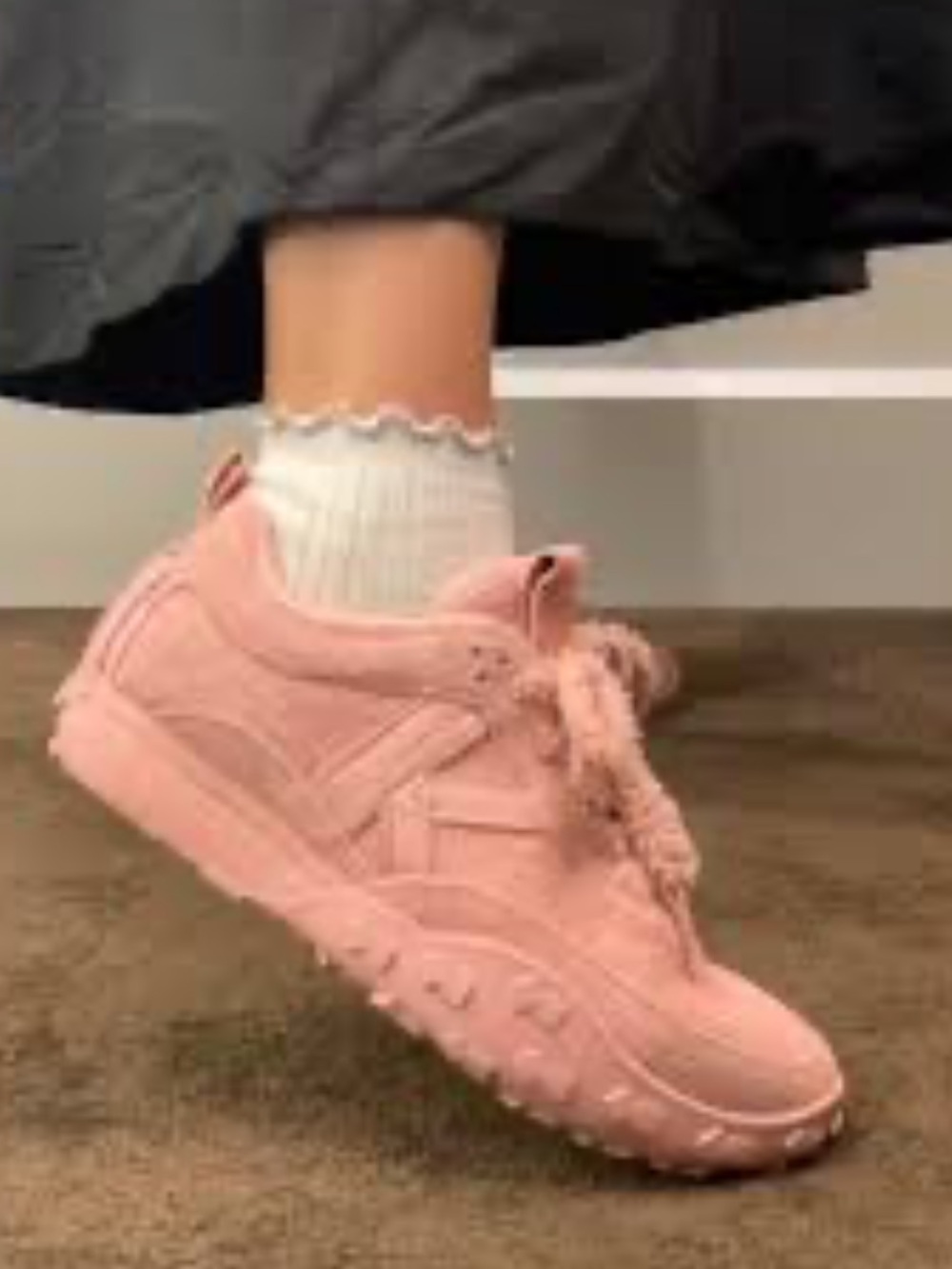 Kate Spade New York K As In Kate Pink Suede Runner Sneakers 8 - Picture 14 of 14